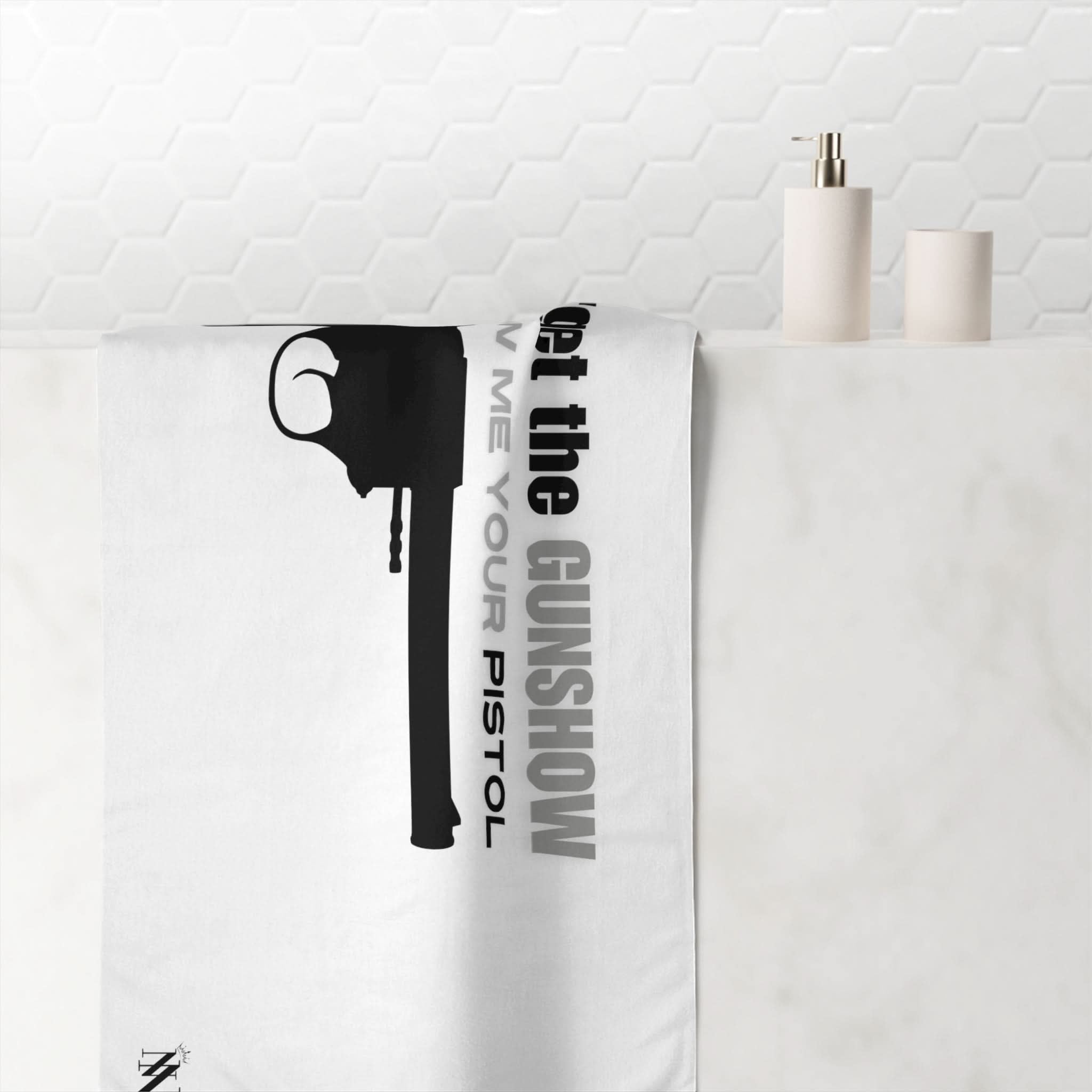 Show Me Your Pistol | Mix & Match Naughty XL Fun-Flirty Lovers’ Towels