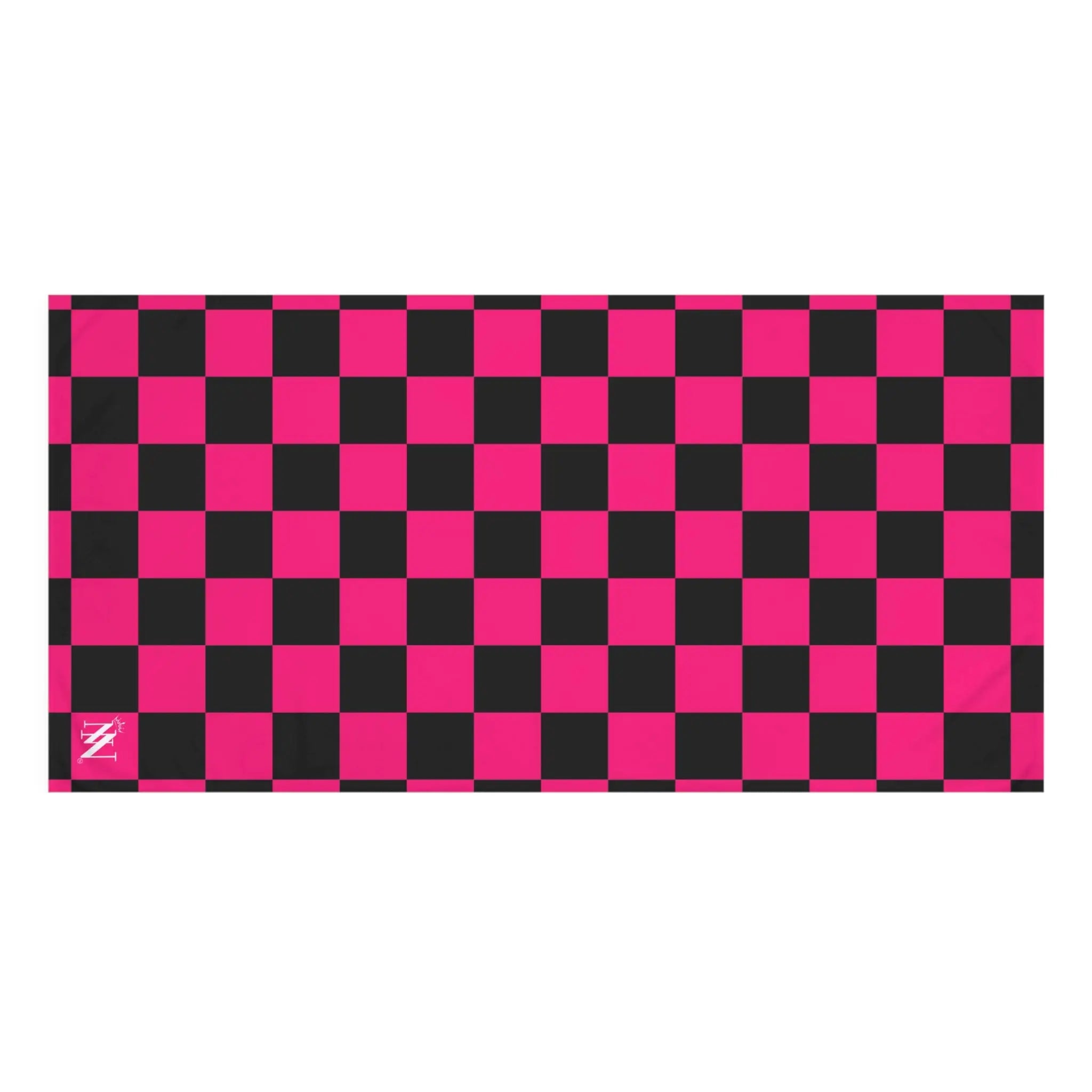 Signature Pink Black Checkers | Mix & Match XL Fun-Flirty Lovers’ Towels