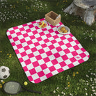Signature Pink White Checkered | Mix Match Fun-Flirty Lovers’ Water-Resistant Blankets