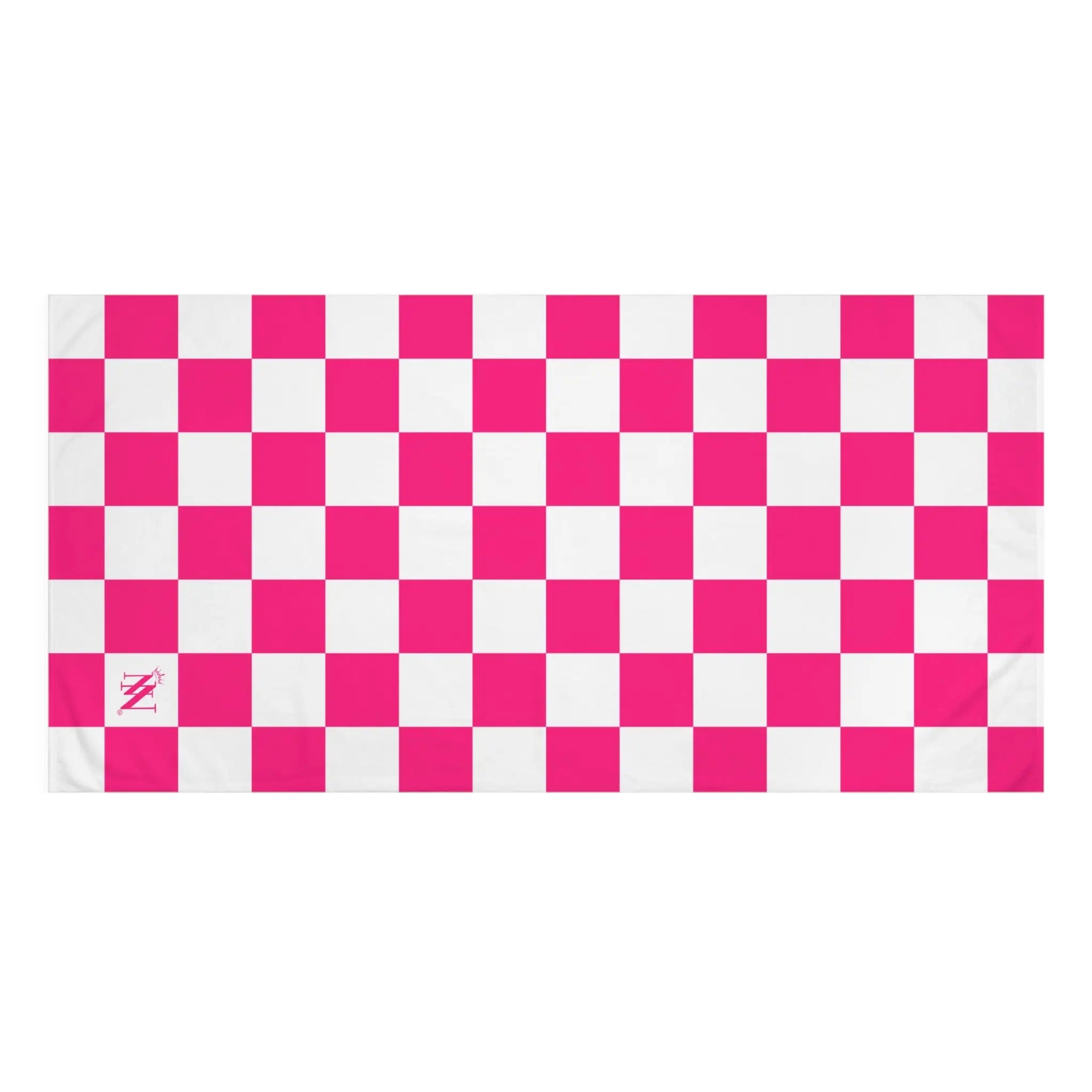 Signature Pink White Checkered | Mix & Match Naughty XL Fun-Flirty Lovers’ Towels