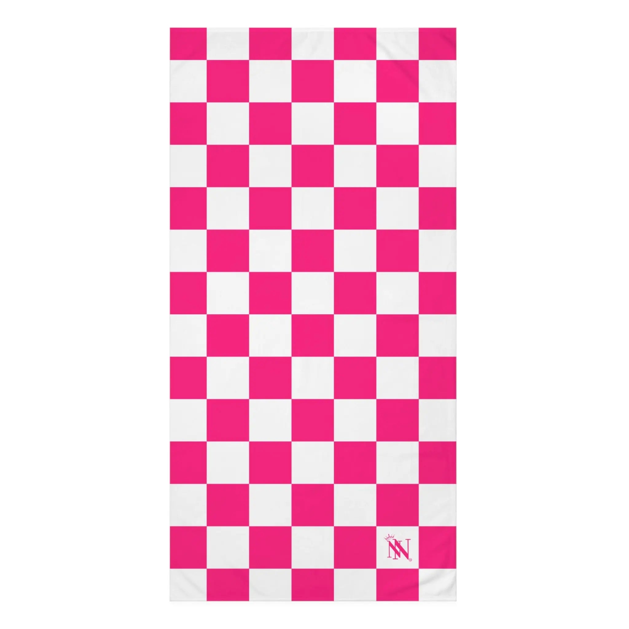 Signature Pink White Checkered | Mix & Match Naughty XL Fun-Flirty Lovers’ Towels