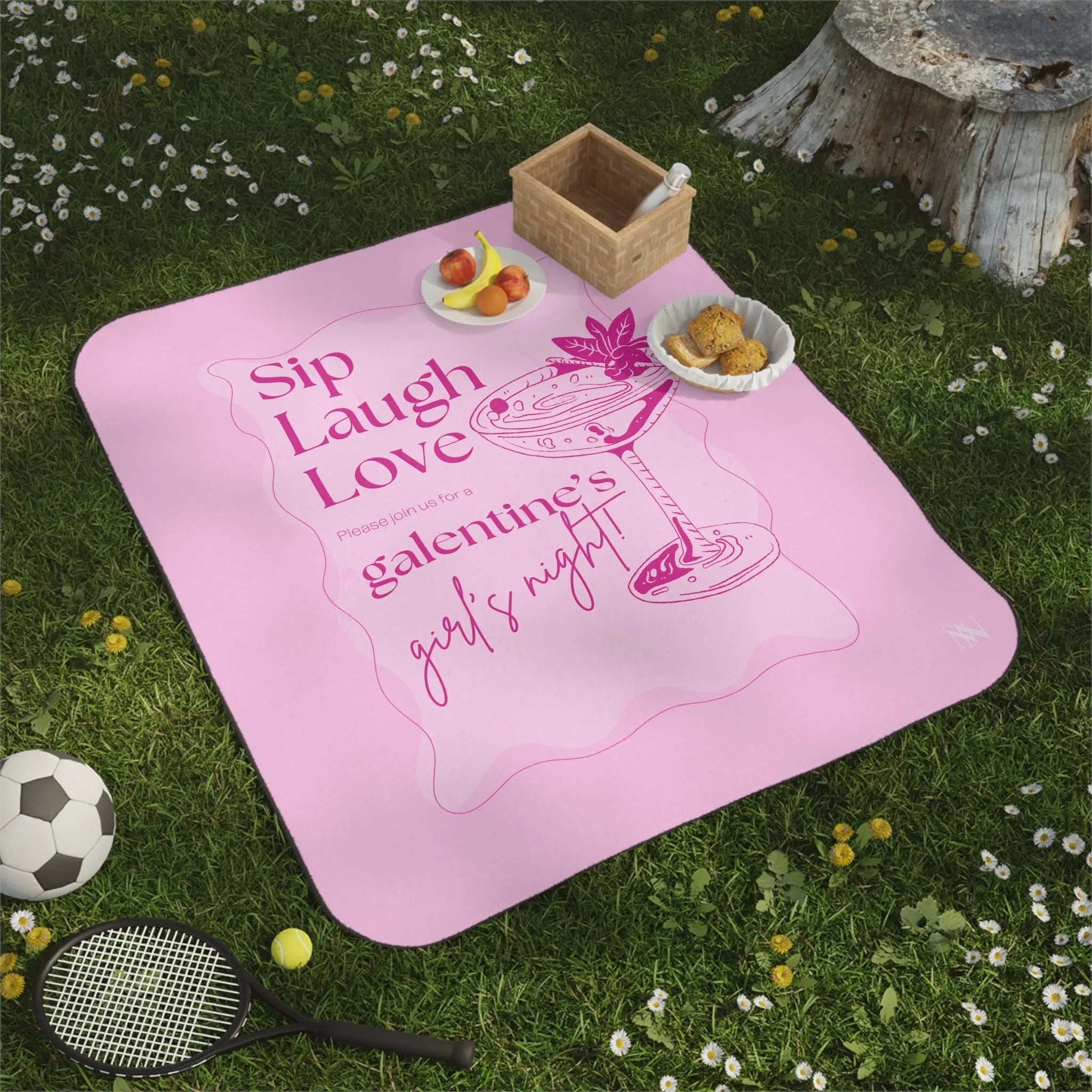 Sip Laugh Love | Mix Match Fun-Flirty Lovers’ Water-Resistant Blankets