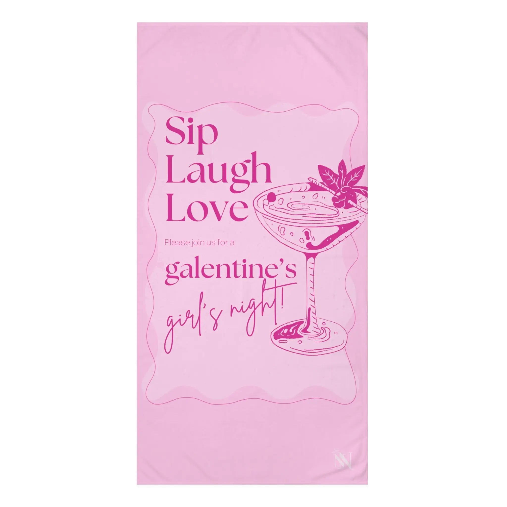 Sip Laugh Love | Mix & Match XL Fun-Flirty Lovers’ Towels