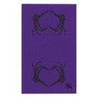Skull Heart Shareable Purple | Mix & Match Soft Fun-Flirty Lovers’ Towels