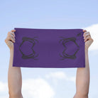 Skull Heart Shareable Purple | Mix & Match Soft Fun-Flirty Lovers’ Towels
