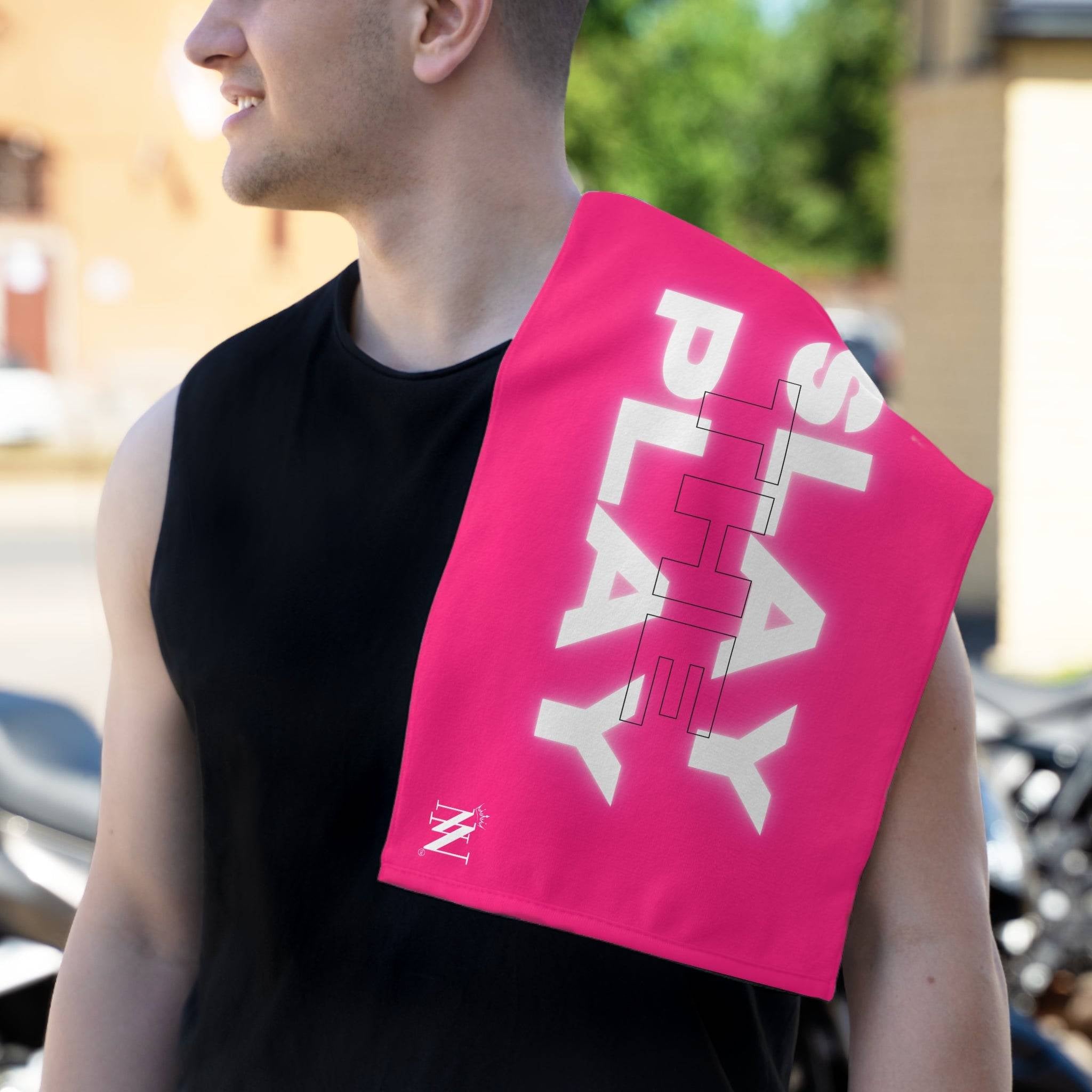 Slay the Play Pink Mix & Match Soft Sex Towels | Naughty Lovers’ Gifts