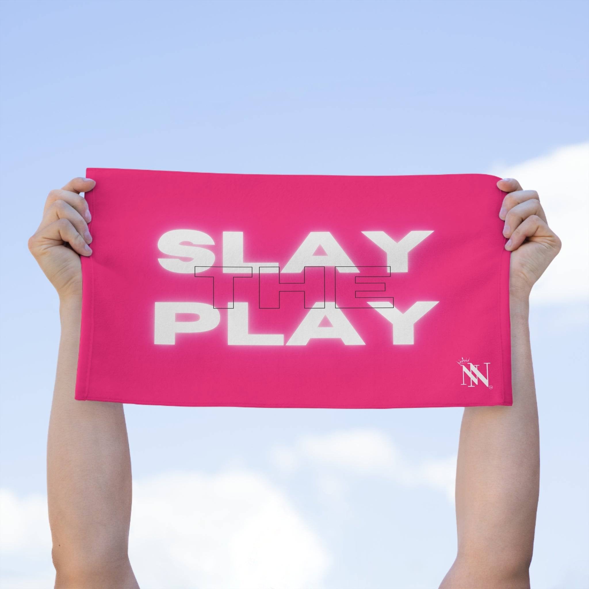 Slay the Play Pink Mix & Match Soft Sex Towels | Naughty Lovers’ Gifts