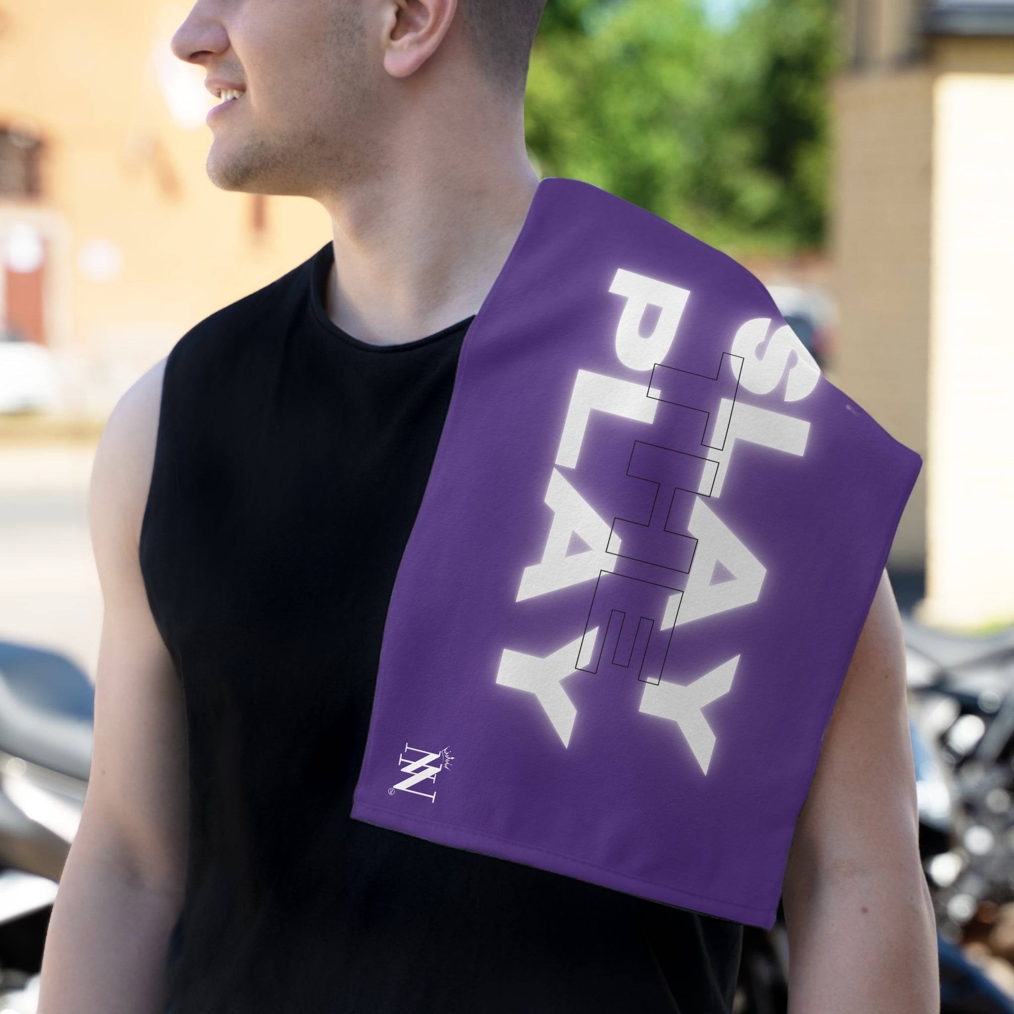 Slay the Play Purple Mix & Match Soft Sex Towels | Naughty Lovers’ Gifts