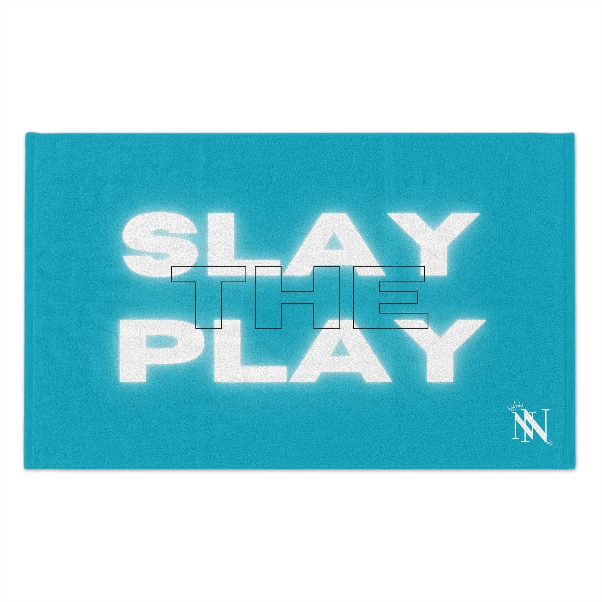 Slay the Play Teal Mix & Match Soft Sex Towels | Naughty Lovers’ Gifts