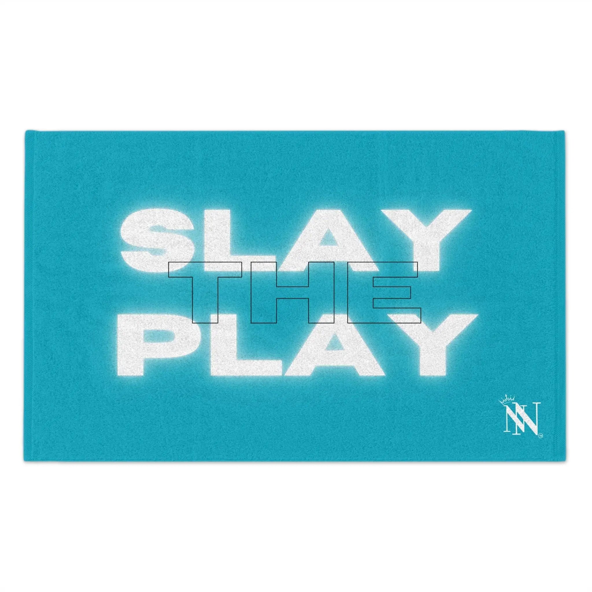 Slay the Play Teal Mix & Match Soft Sex Towels | Naughty Lovers’ Gifts