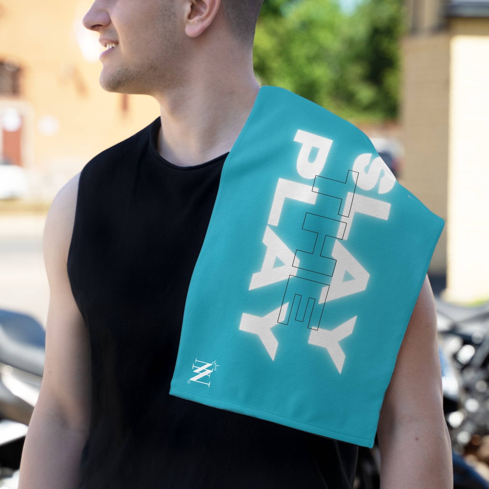 Slay the Play Teal Mix & Match Soft Sex Towels | Naughty Lovers’ Gifts