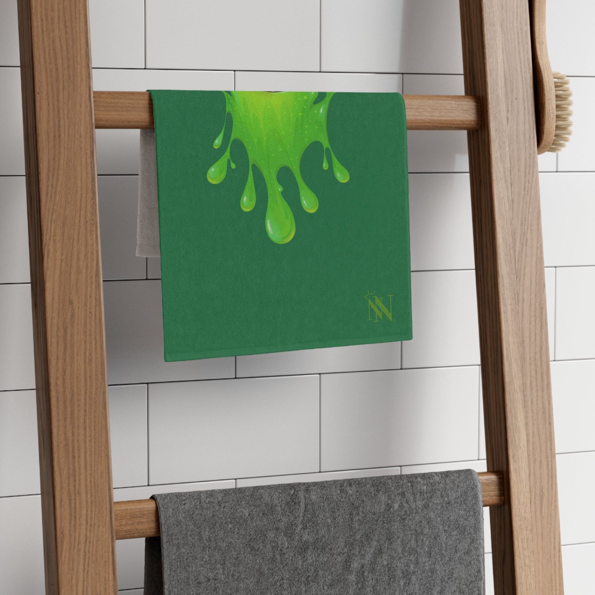 Slimy Monster Green | Mix & Match Soft Fun-Flirty Lovers’ Towels