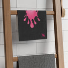 Slimy Pink Monster Black | Mix & Match Soft Fun-Flirty Lovers’ Towels