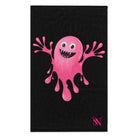 Slimy Pink Monster Black | Mix & Match Soft Fun-Flirty Lovers’ Towels