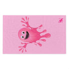 Slimy Pink Monster Light Pink | Mix & Match Soft Fun-Flirty Lovers’ Towels