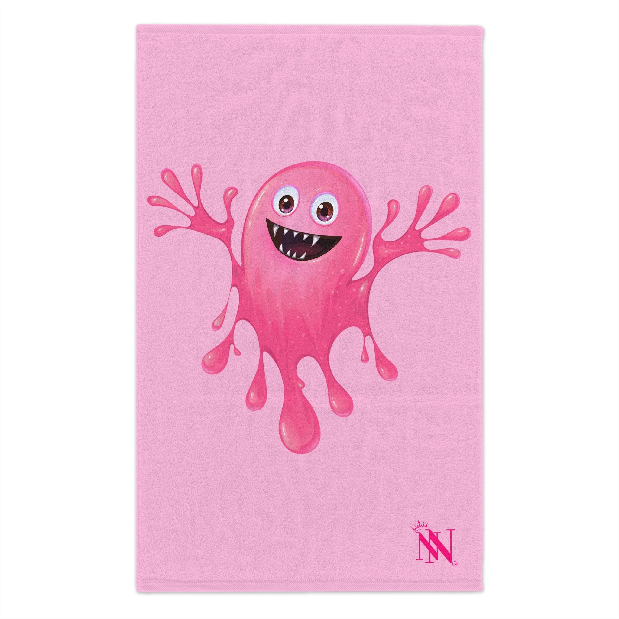 Slimy Pink Monster Light Pink | Mix & Match Soft Fun-Flirty Lovers’ Towels