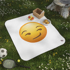 Smirking Face Emoji | Mix Match Fun-Flirty Lovers’ Water-Resistant Blankets