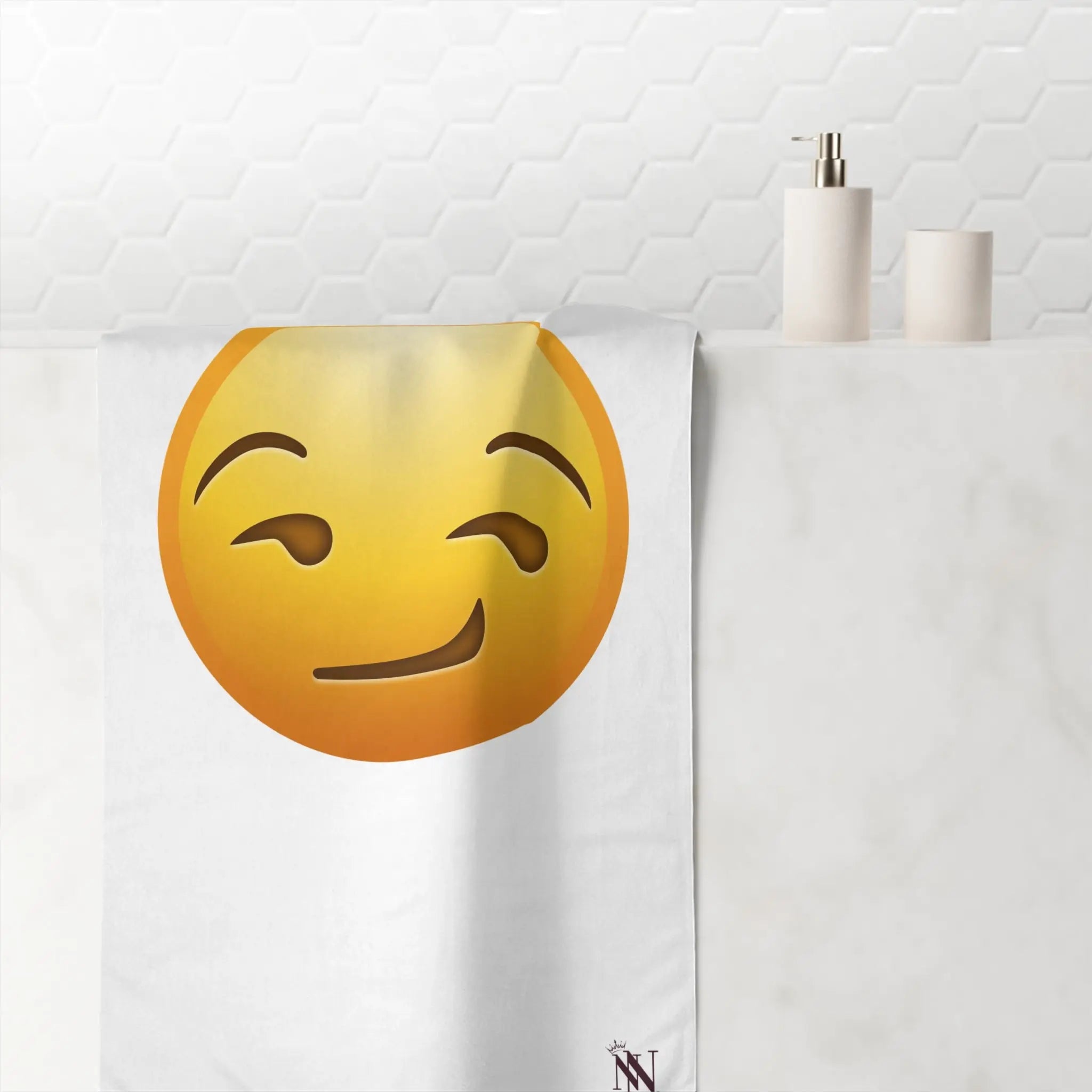 Smirking Face Emoji | Mix & Match XL Fun-Flirty Lovers’ Towels
