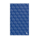 Smoochie Kiss Lips Blue | Mix & Match Original Fun-Flirty Lovers’ Towels