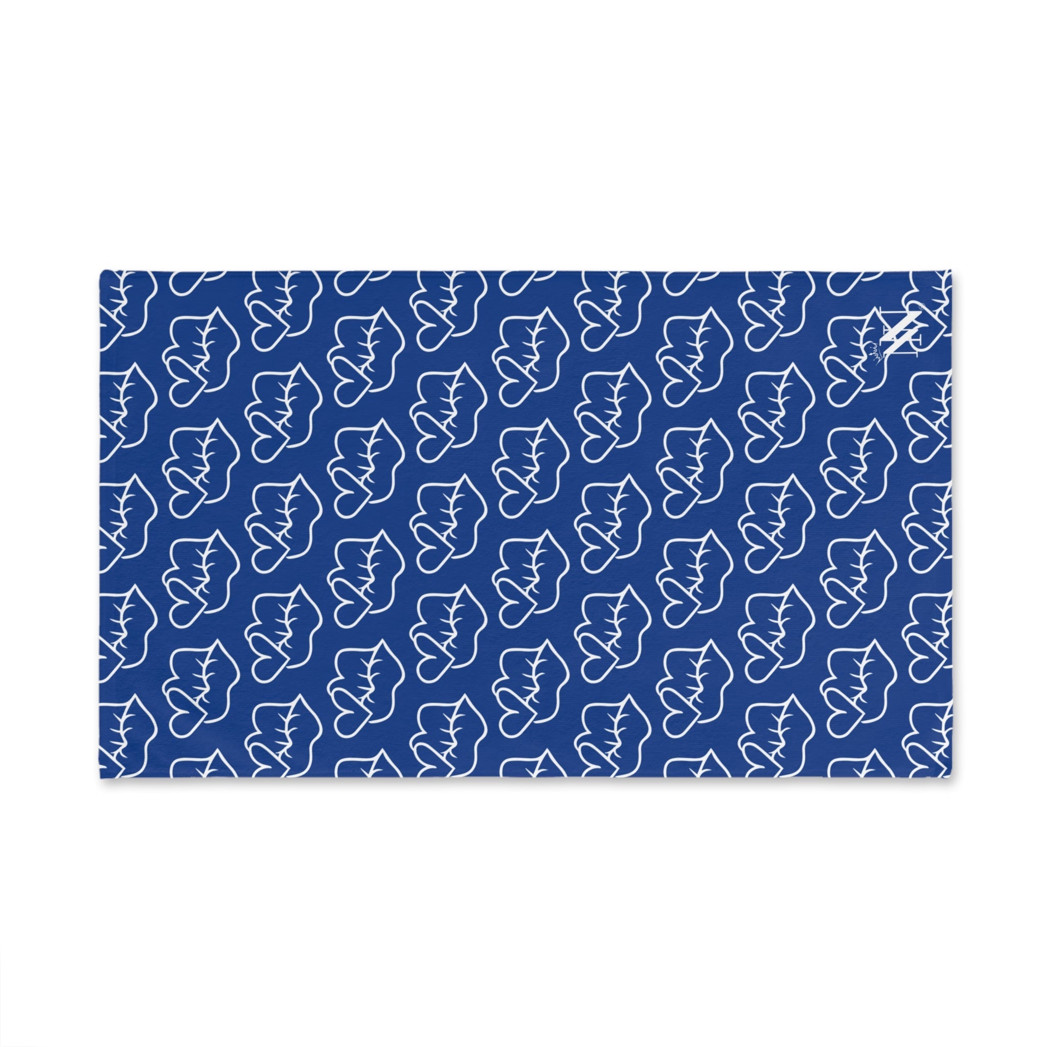 Smoochie Kiss Lips Blue | Mix & Match Original Fun-Flirty Lovers’ Towels