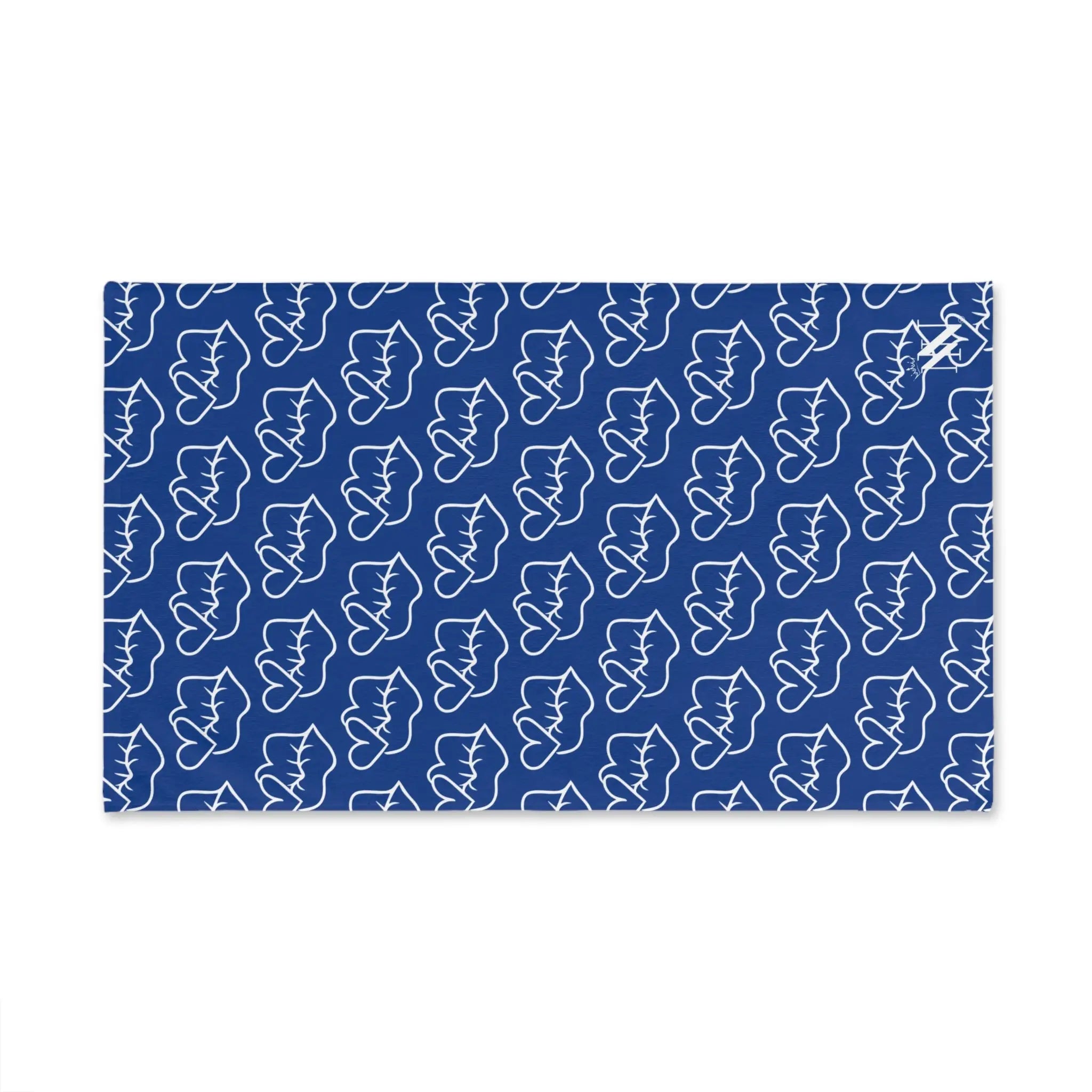 Smoochie Kiss Lips Blue | Mix & Match Original Fun-Flirty Lovers’ Towels