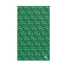 Smoochie Kiss Lips Green | Mix & Match Original Fun-Flirty Lovers’ Towels