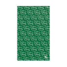 Smoochie Kiss Lips Green | Mix & Match Original Fun-Flirty Lovers’ Towels
