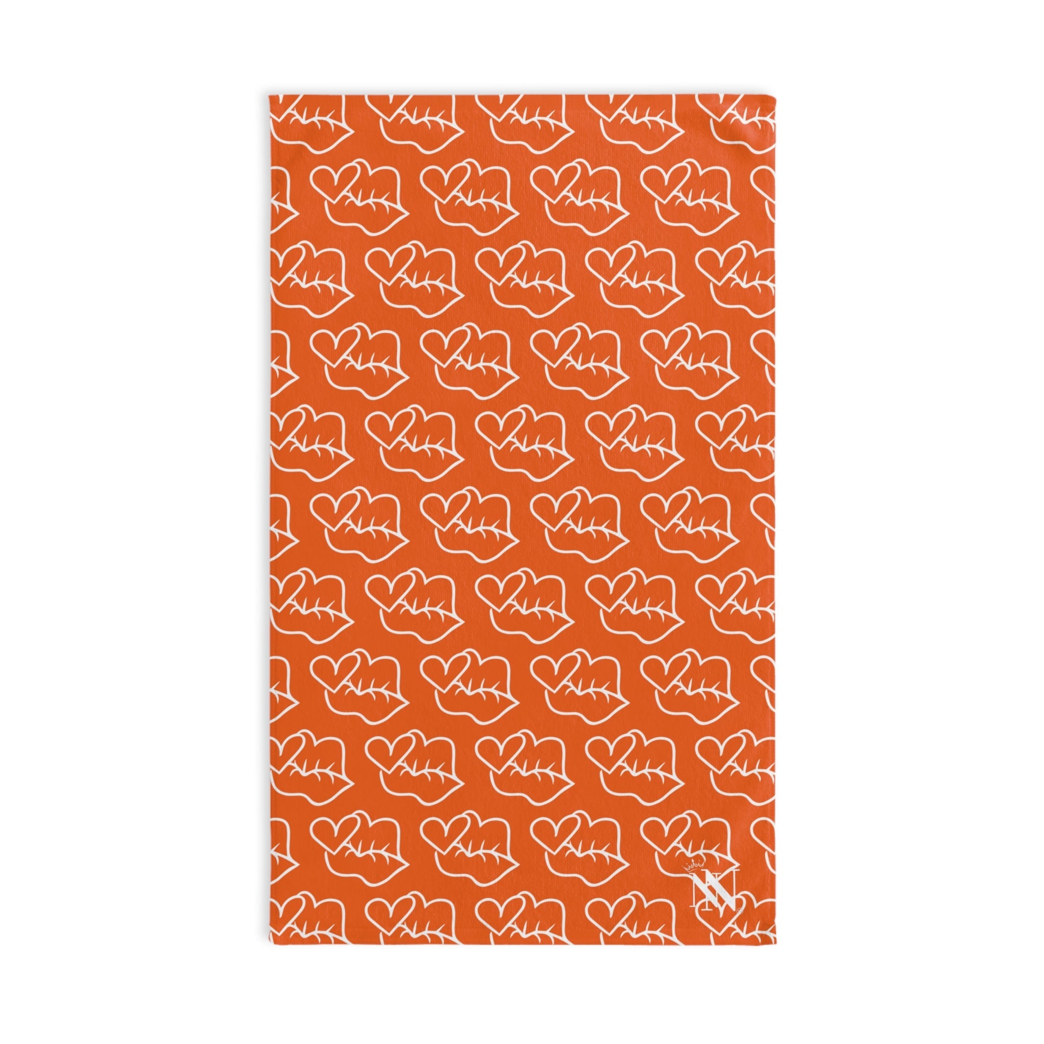 Smoochie Kiss Lips Orange | Mix & Match Original Fun-Flirty Lovers’ Towels