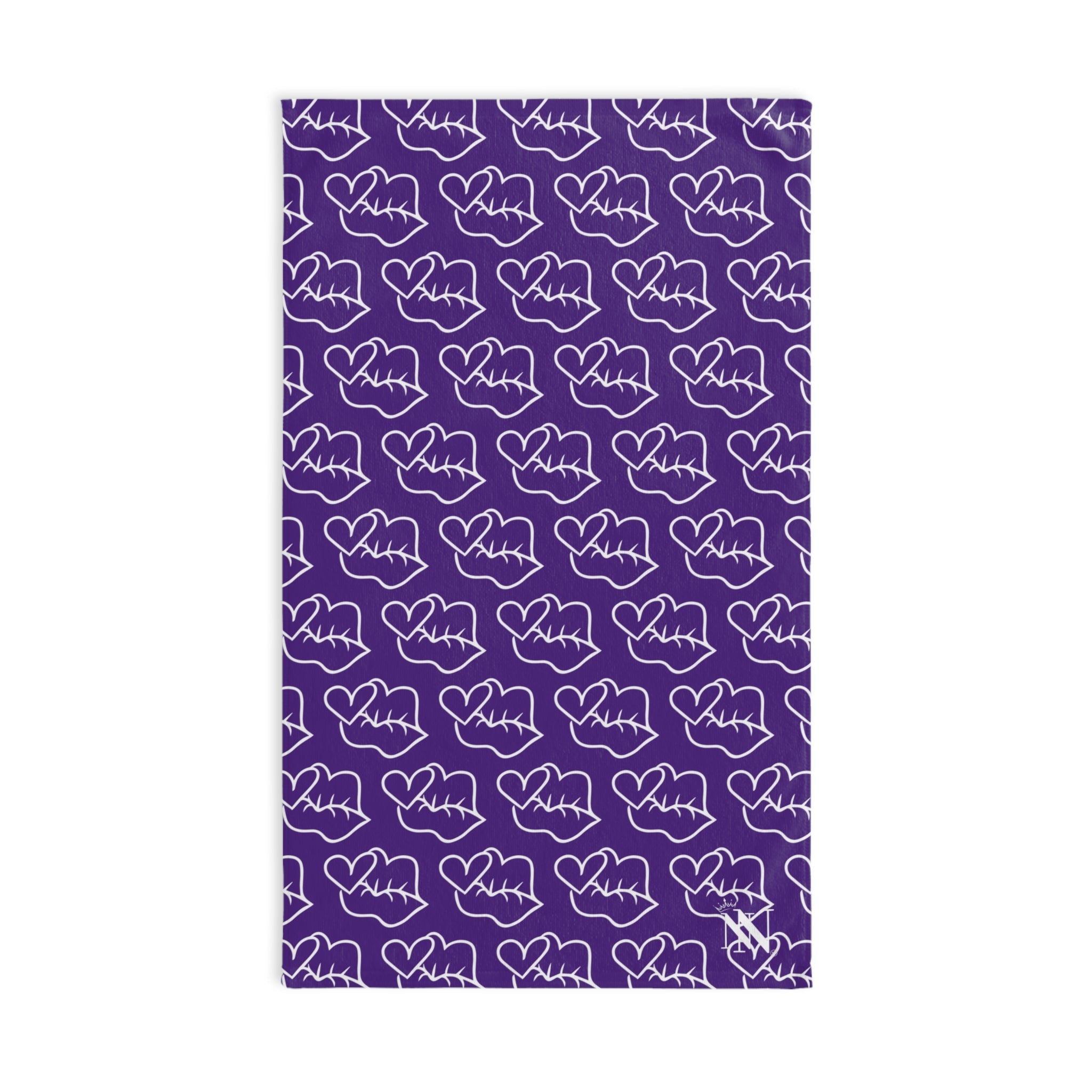 Smoochie Kiss Lips Purple | Mix & Match Original Fun-Flirty Lovers’ Towels