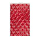 Smoochie Kiss Lips Red | Mix & Match Original Fun-Flirty Lovers’ Towels