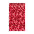 Smoochie Kiss Lips Red | Mix & Match Original Fun-Flirty Lovers’ Towels