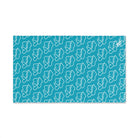 Smoochie Kiss Lips Teal | Mix & Match Original Fun-Flirty Lovers’ Towels