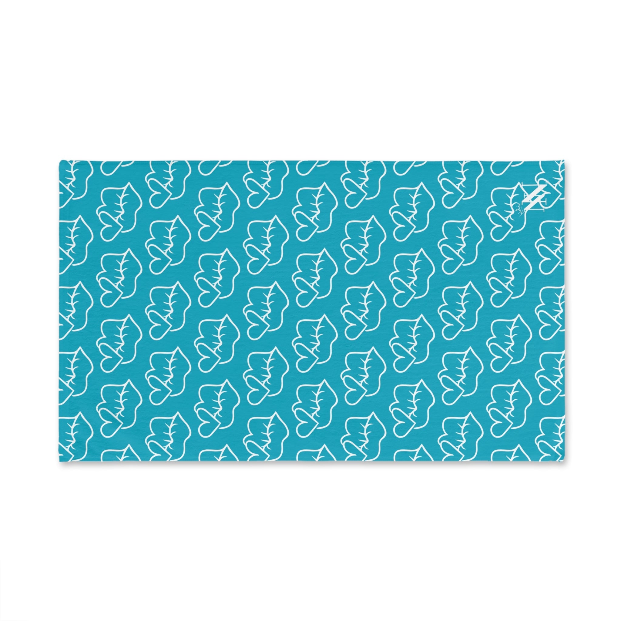 Smoochie Kiss Lips Teal | Mix & Match Original Fun-Flirty Lovers’ Towels