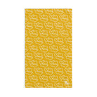 Smoochie Kiss Lips Yellow | Mix & Match Original Fun-Flirty Lovers’ Towels