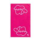 Smoochie Lips Shareable Signature Pink | Mix & Match Original Fun-Flirty Lovers’ Towels