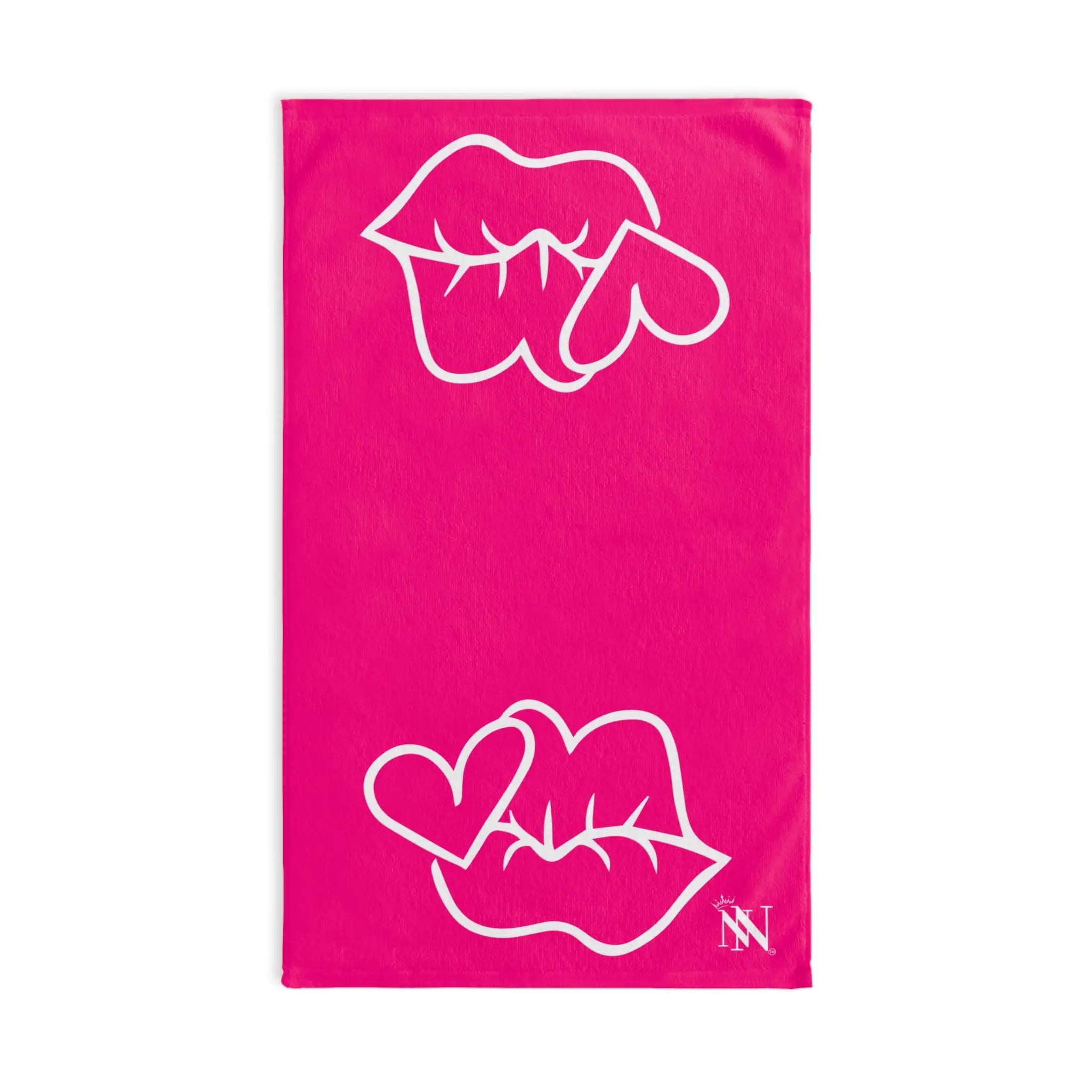 Smoochie Lips Shareable Signature Pink | Mix & Match Original Fun-Flirty Lovers’ Towels