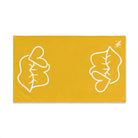 Smoochie Lips Shareable Yellow | Mix & Match Original Fun-Flirty Lovers’ Towels