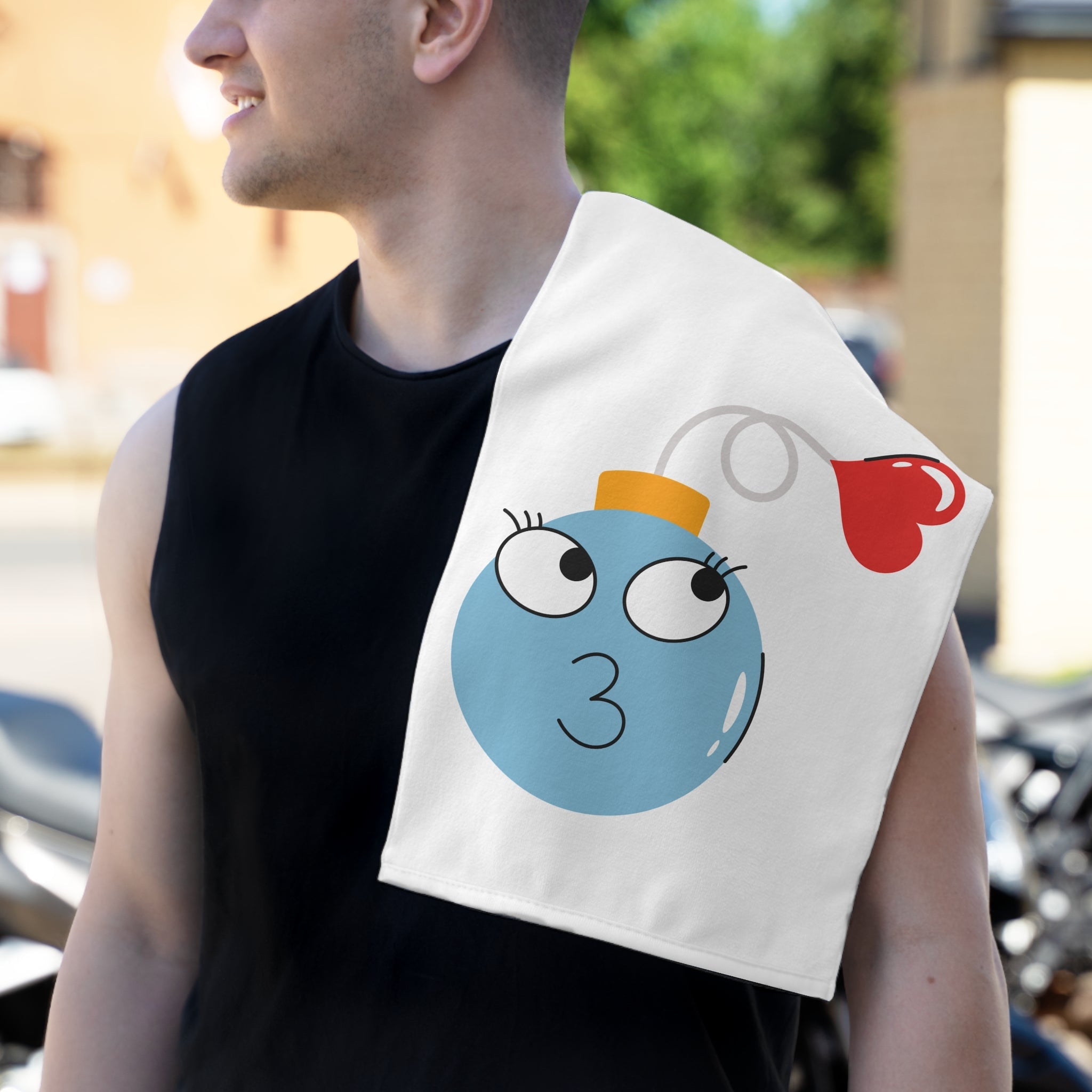 Smoochie Love Bomb | Mix & Match Soft Fun-Flirty Lovers’ Towels