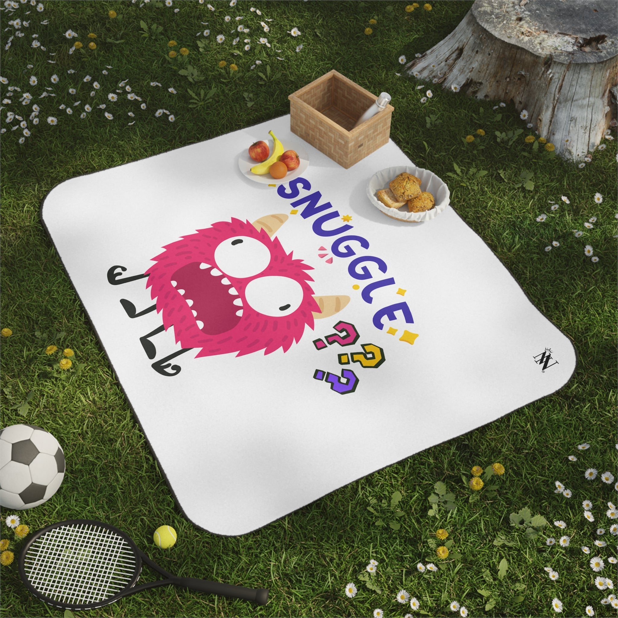 Snuggle Monster??? | Mix Match Fun-Flirty Lovers’ Water-Resistant Blankets