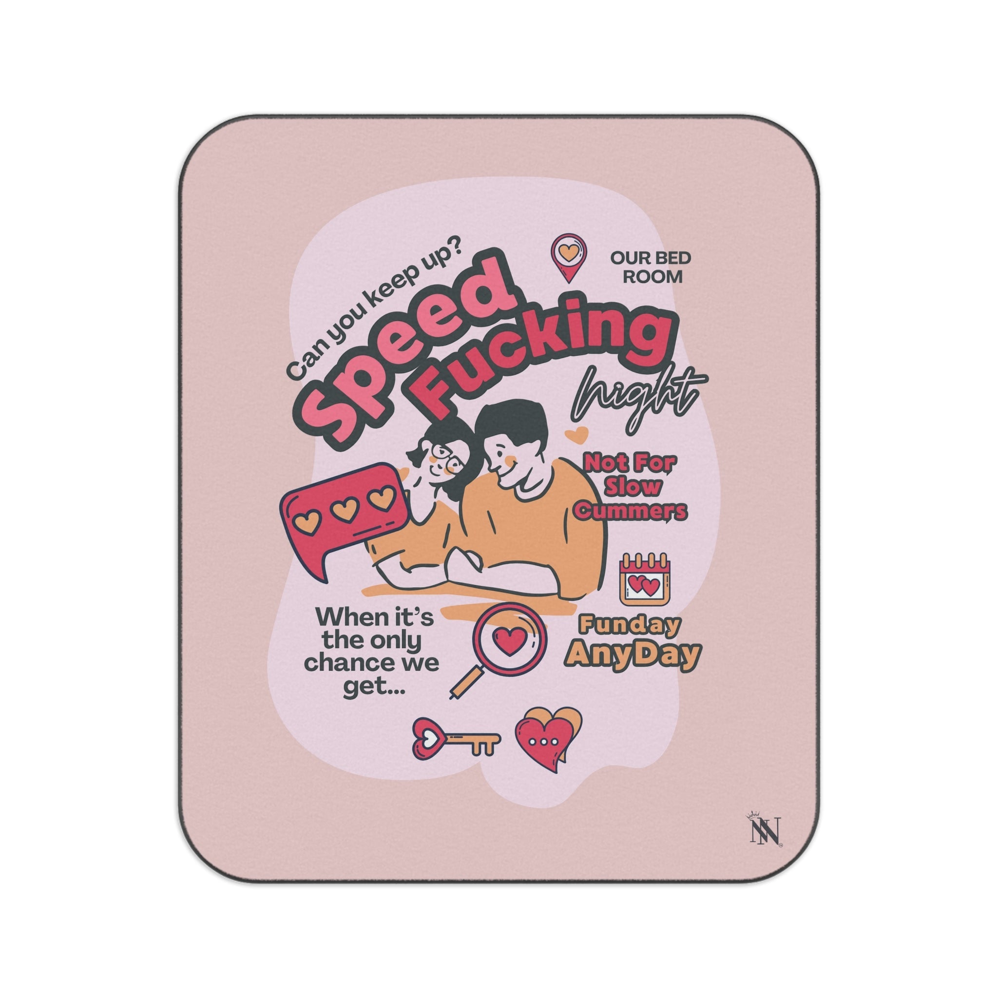 Speed Fucking Night | Mix Match Fun-Flirty Lovers’ Water-Resistant Blankets