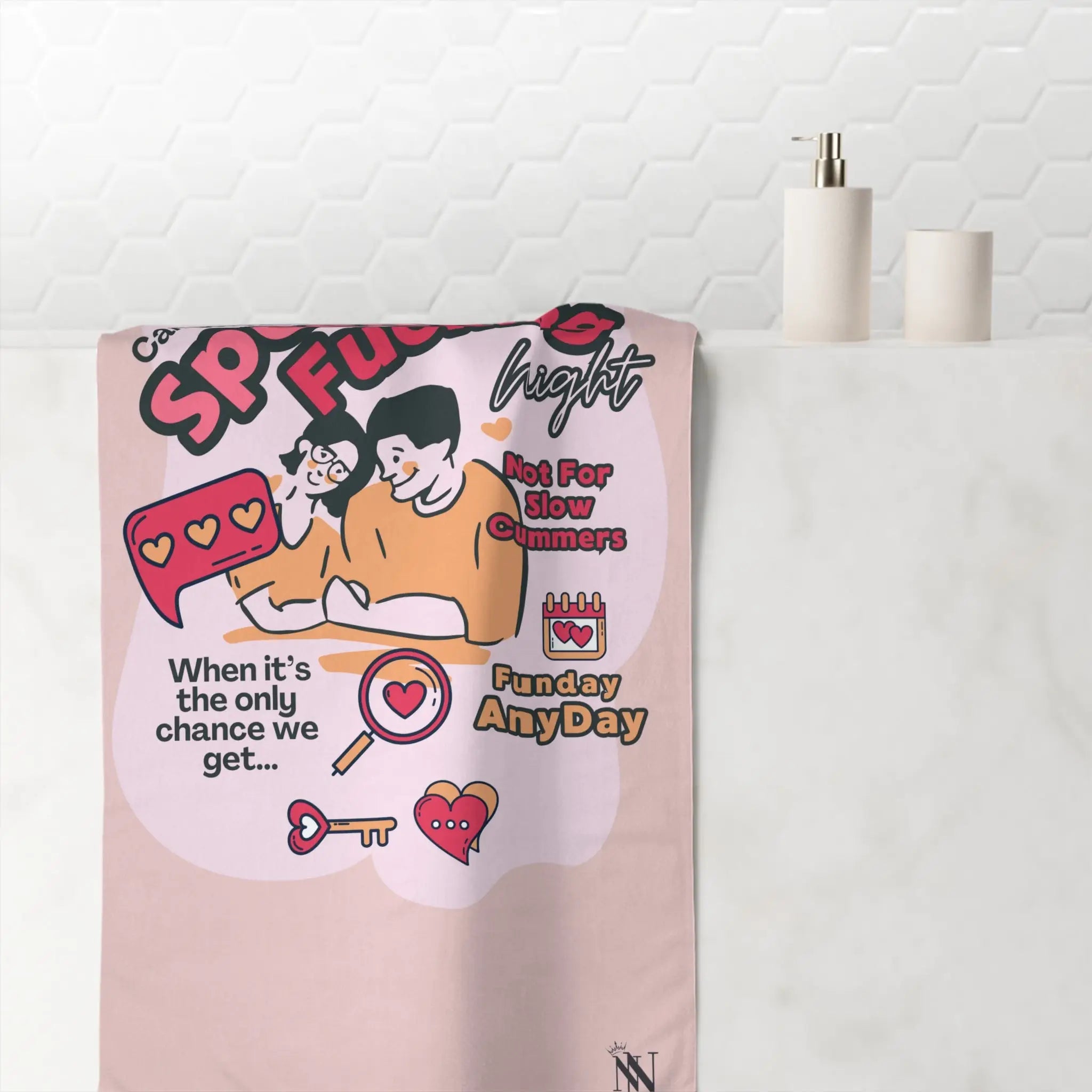 Speed Fucking Night | Mix & Match XL Fun-Flirty Lovers’ Towels