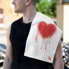 Spray Paint Heart | Mix & Match Soft Fun-Flirty Lovers’ Towels