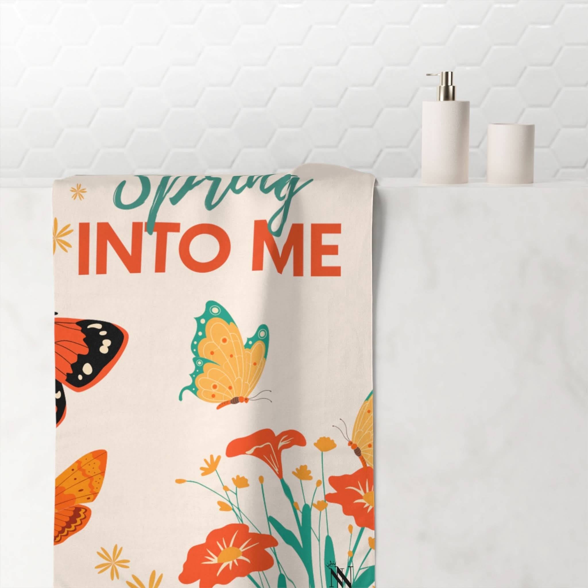 Spring Into Me | Mix & Match Naughty XL Fun-Flirty Lovers’ Towels
