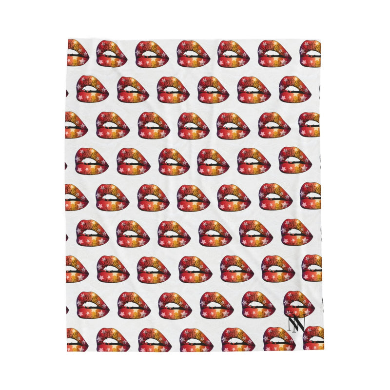 Star Kiss Lips | Mix & Match Fun-Flirty Lovers’ Blankets