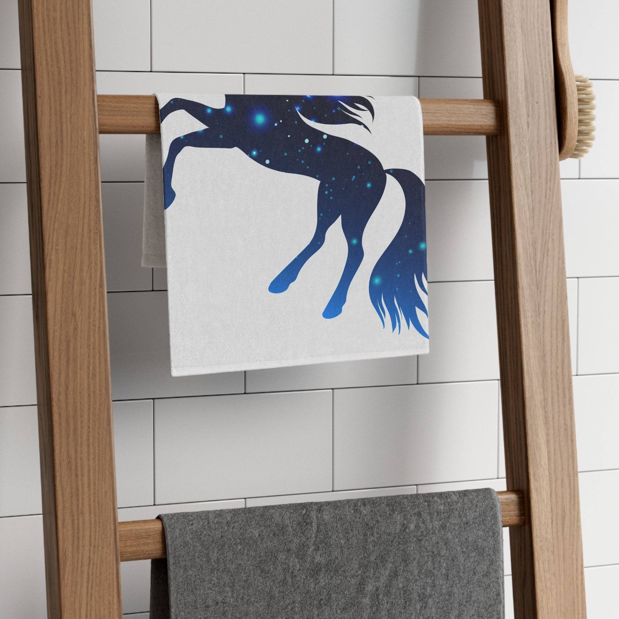 Starry Sky Unicorn White | Mix & Match Soft Fun-Flirty Lovers’ Towels