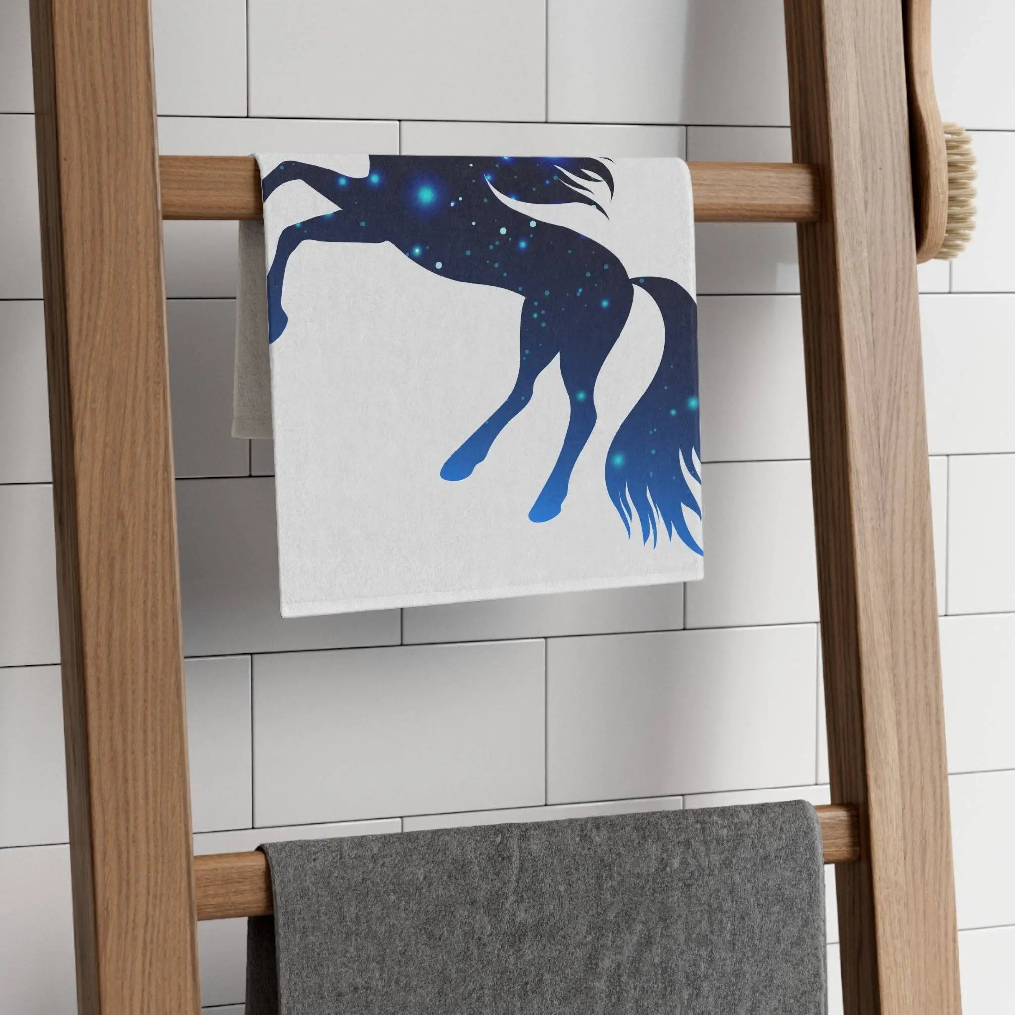 Starry Sky Unicorn White | Mix & Match Soft Fun-Flirty Lovers’ Towels