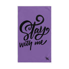 Stay With Me Lavendar | Mix & Match Original Fun-Flirty Lovers’ Towels
