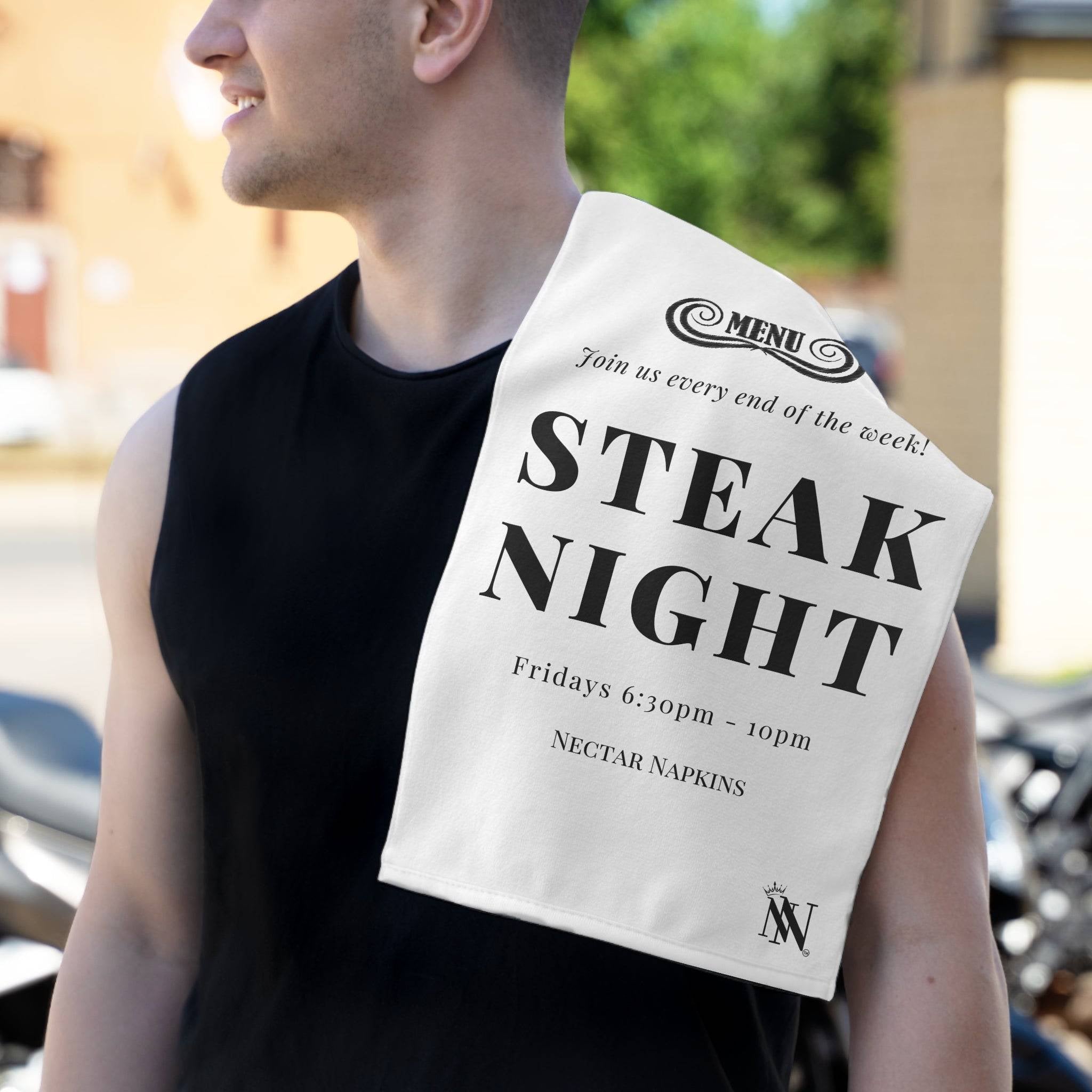Steak Night | Mix & Match Soft Fun-Flirty Lovers’ Towels