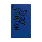 Sticky Situation Blue | Mix & Match Original Fun-Flirty Lovers’ Towels