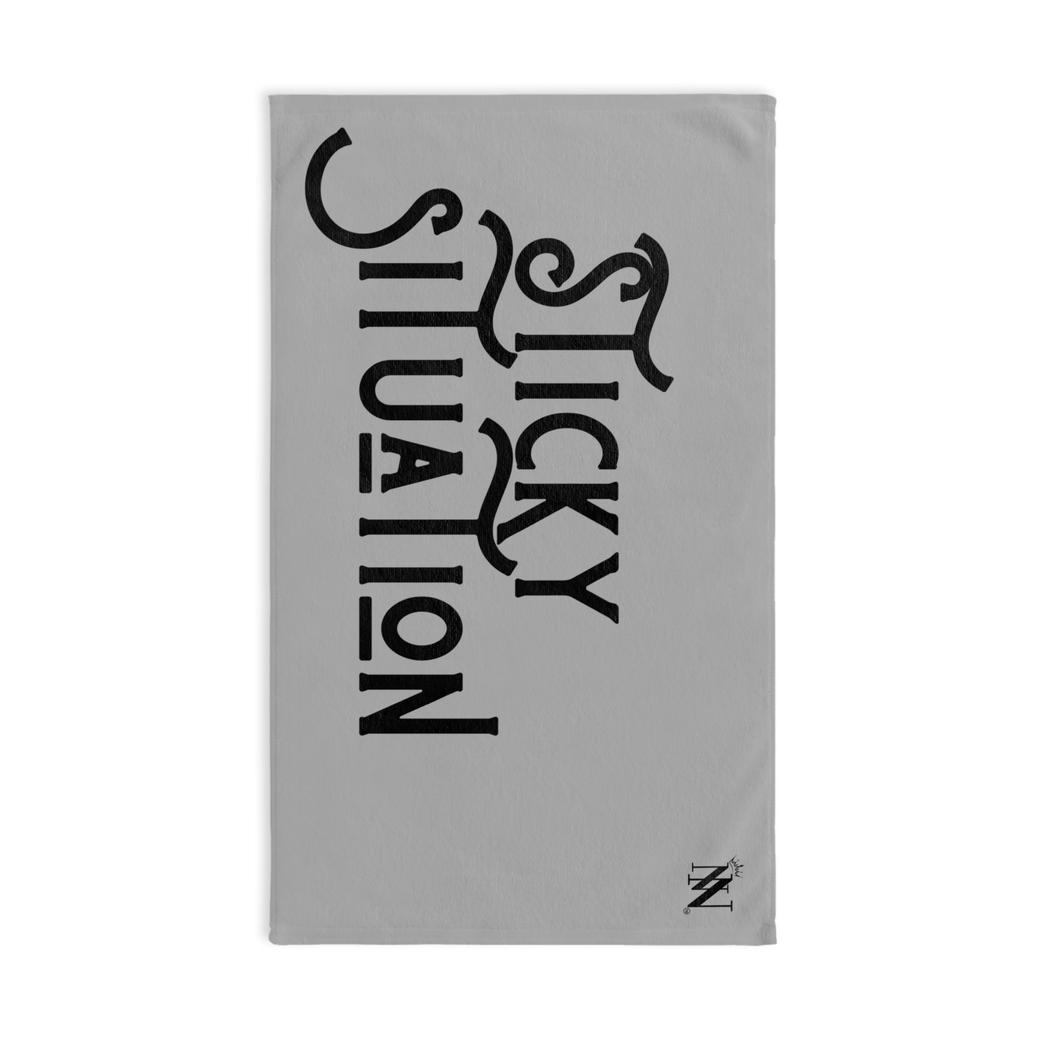 Sticky Situation Light Grey | Mix & Match Original Fun-Flirty Lovers’ Towels